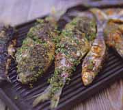 Recette de cuisine : Rouget et chermoula aux amandes