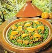Recette de cuisine marocaine : Tajine de veau aux petits pois